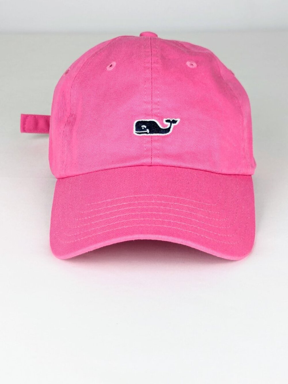 Vineyard Vines Preppy Pink Hat Baseball Cap - excellent condition - whale logo